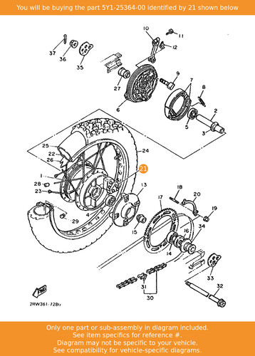 Yamaha damper 5y1 25364 - yamaha, 5y1-25364-00