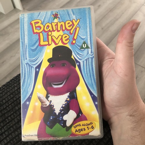 Vhs video cassette - vhs, barney