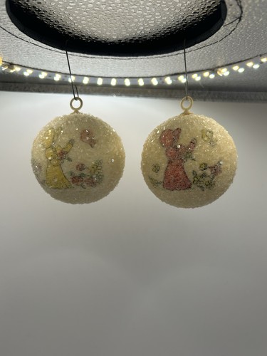 Vintage sugared holly - sugared, hobby