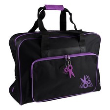 HobbyGift Sewing Machine Bag - Black/Purple - Storage Crafts
