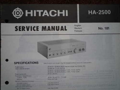 Hitachi 2500 stereo - ha-2500,