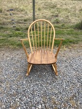 Vintage Ercol Rocking Chair / Ercol Blonde Rocking Chair