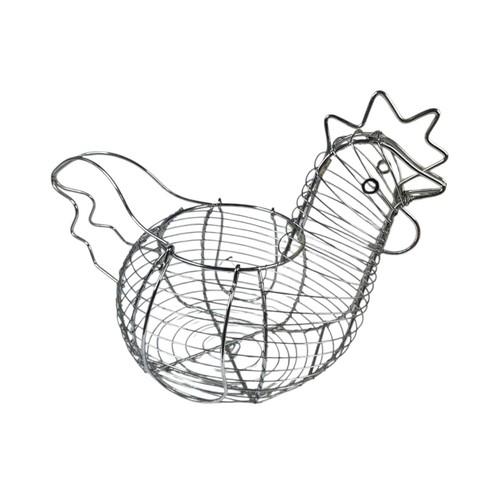 Metal chicken egg basket - egg,