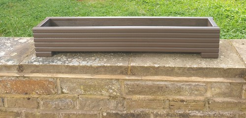 Brown long wooden decking - brown,