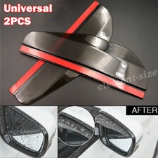 2PCS Universal Black Car Rear View Side Mirror Rain Board Sun Visor Shade Shield