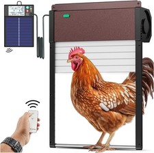 Automatic-Chicken-Coop-Door-Solar-Powered Auto Chicken Door with Remote Light Se