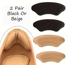 2 Pairs Heel Grips Pads Liner Cushions For Loose Shoes Foot Care Protector