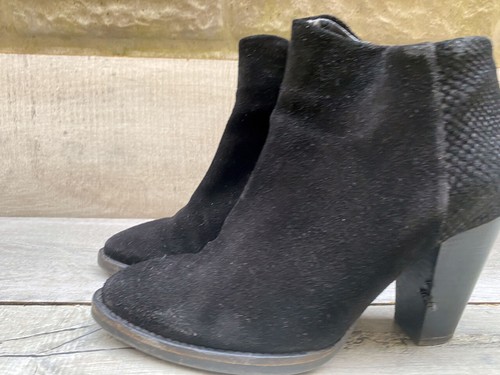 Womens mango soft black suede - womens,