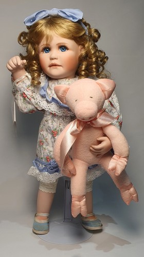 Porcelain doll casey - porcelain,
