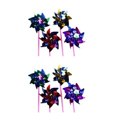  2 Pieces Small Windmill Toy Pinwheels for Children Rainbow Color