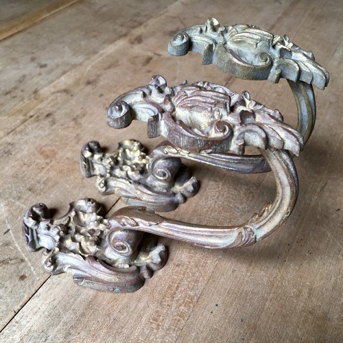 Antique curtain tie backs - tie,