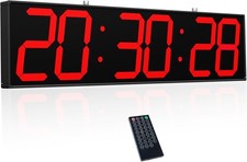 Large LED Wall Clock Double