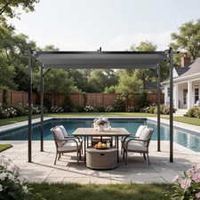 3 x 2m Metal Pergola Gazebo