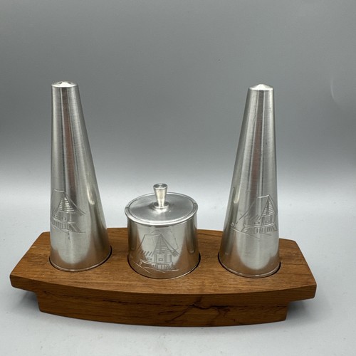 Retro cruet set pewter salt - pewter,,