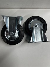 5" (125mm) Rubber Fixed Castor