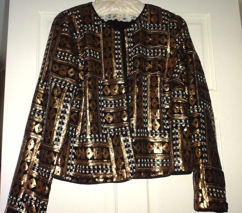 Stunning gold sequin silver - gold,