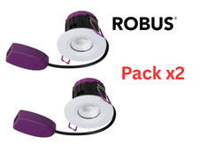 Robus Ultimum 5W IP65 Fire Rated  dimmable CCT3 Downlight 5W 450lm (Pack of 2)