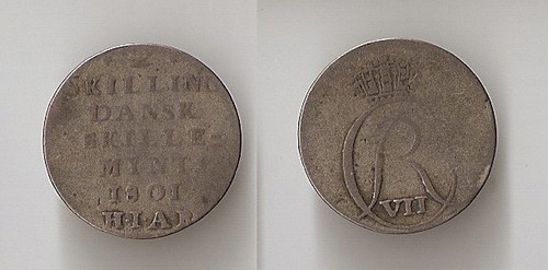 Denmark skilling 1801 hiab - skilling,