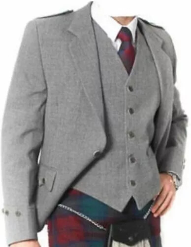 Scottish argyle kilt jacket - scottish,