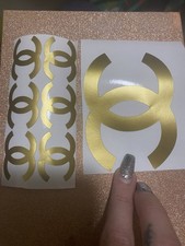 Gold Decal Vinyl Stickers Logo