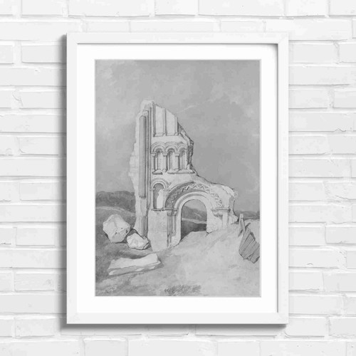 Ruined stone arch - stone, with