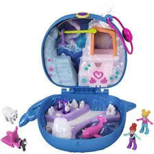 Polly Pocket Freezin Fun Narwhal Compact with Fun Reveals Dolls & More