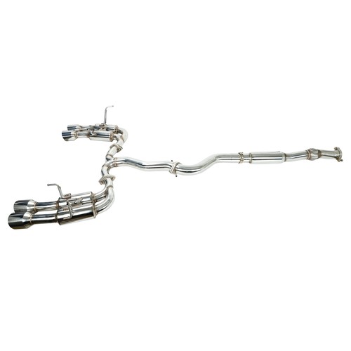 R400 titanium cat back exhaust - back,