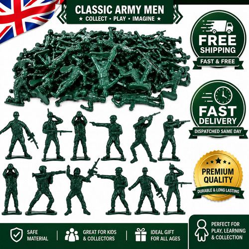100x toy soldiers - 100x, green
