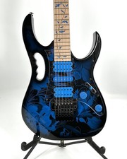 Ibanez JEM77P Steve Vai Signature Jem Electric Guitar Blue Floral Pattern