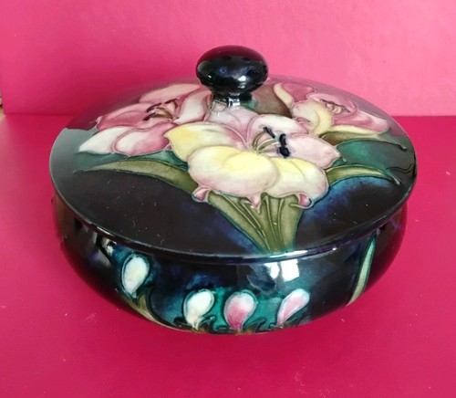 Moorcroft floral lidded - lidded, pot