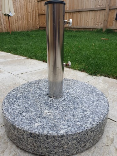 Round granite parasol base - round,