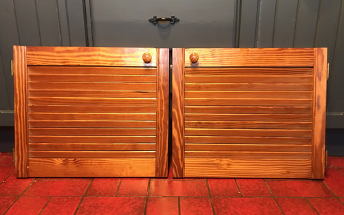 Pair matching varnished - pair, of