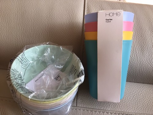 Plastic cups set 6 - plastic,