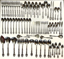 82 Oneida Stainless CHANDELIER Uncommon Pieces Demitasse Spreaders Servers etc..