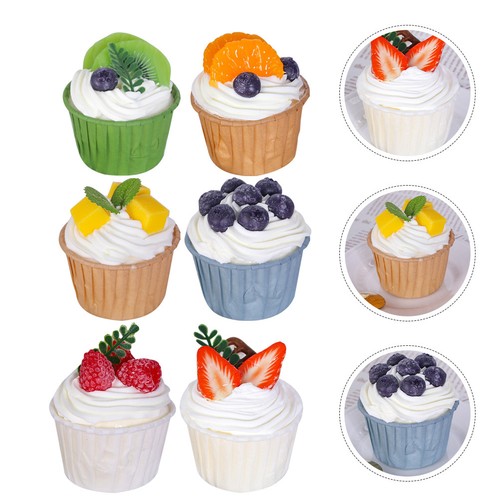6pcs fake cupcake - 6pcs,