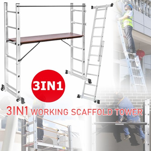 Aluminium scaffolding ladder - aluminium,