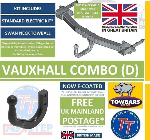 Swan neck towbar for vauxhall - swan,