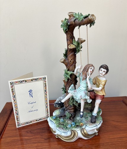 Vintrage large capodimonte boy - capodimonte,