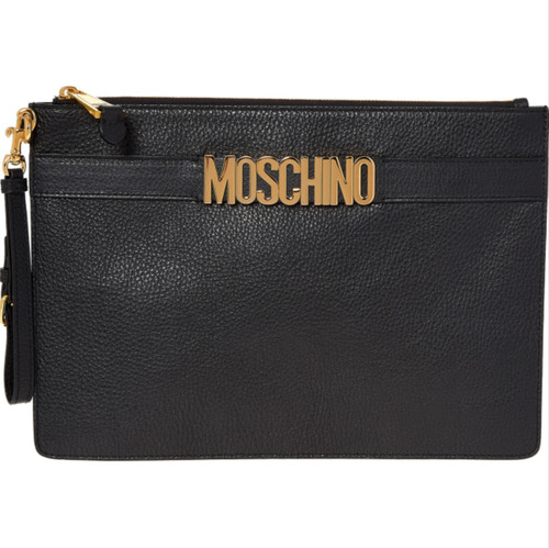 Moschino couture logo leather - couture,