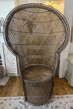 Vintage Large Rattan Wicker