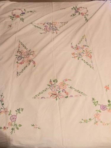 Vtg 30s 40s embroidered cotton - 30s,