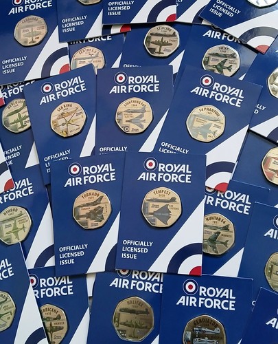 Raf royal air force 50p - royal, shaped
