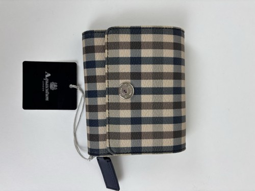 Aquascutum leather wallet - aquascutum,
