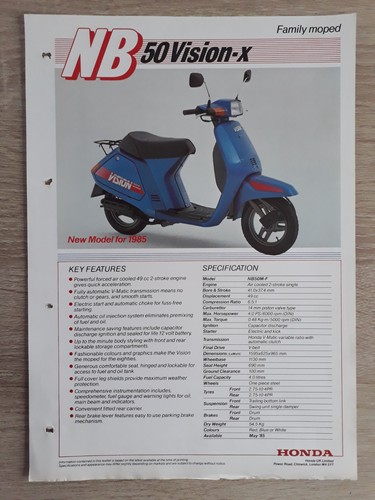 Honda vision x brochure - honda, 50