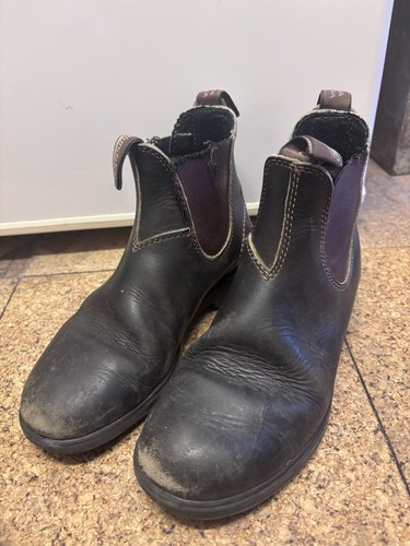 Lovely old pair black - old, leather