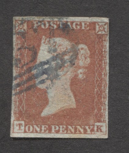 1841 sg8 penny red - qv,