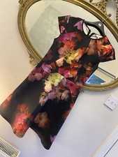 Ted Baker Embla Floral Skater Dress Short Dress Woman’s Size 2 UK 10 Cocktail