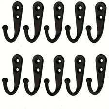 10x Coat Hooks Vintage Wall