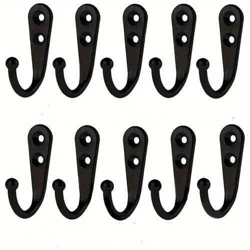 10x coat hooks vintage - hooks, wall