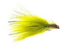 3 Red HOT HEAD Olive BLUE FLASH DAMSEL Flies Trout Fly Fishing Size 10,12,14